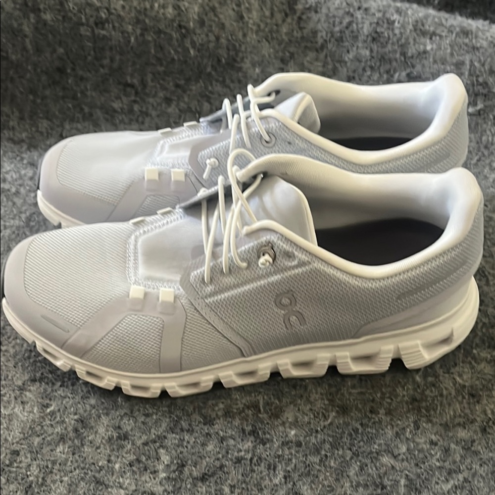 On Running White Athletic Shoes with Cloud Cushioning
